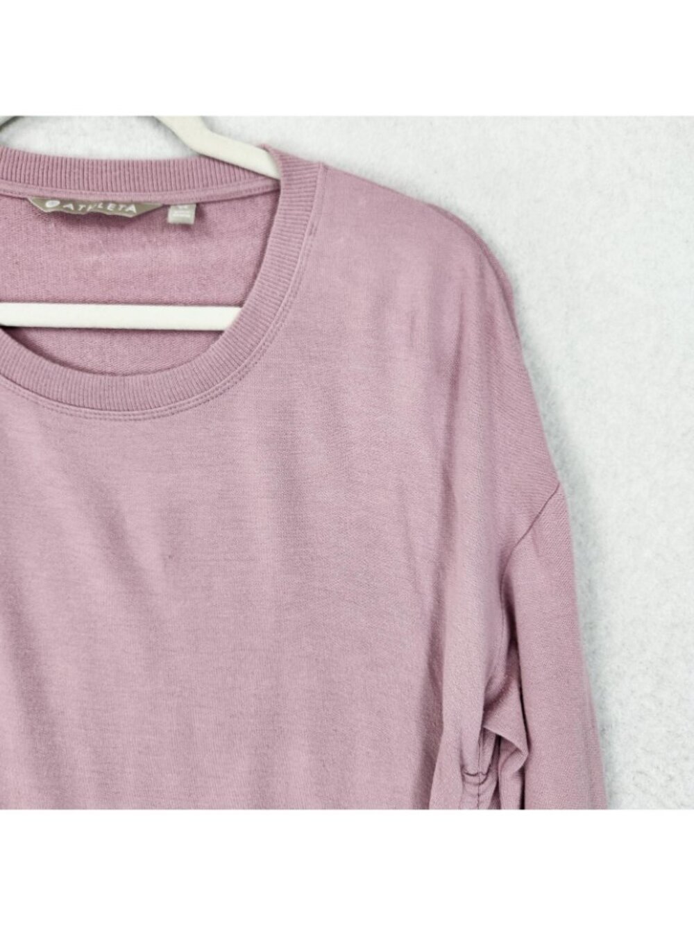 Athleta Shirt Womens XS Pink Speedlight Long Sleeve Ruched Tunic Lightweight - Picture 2 of 14